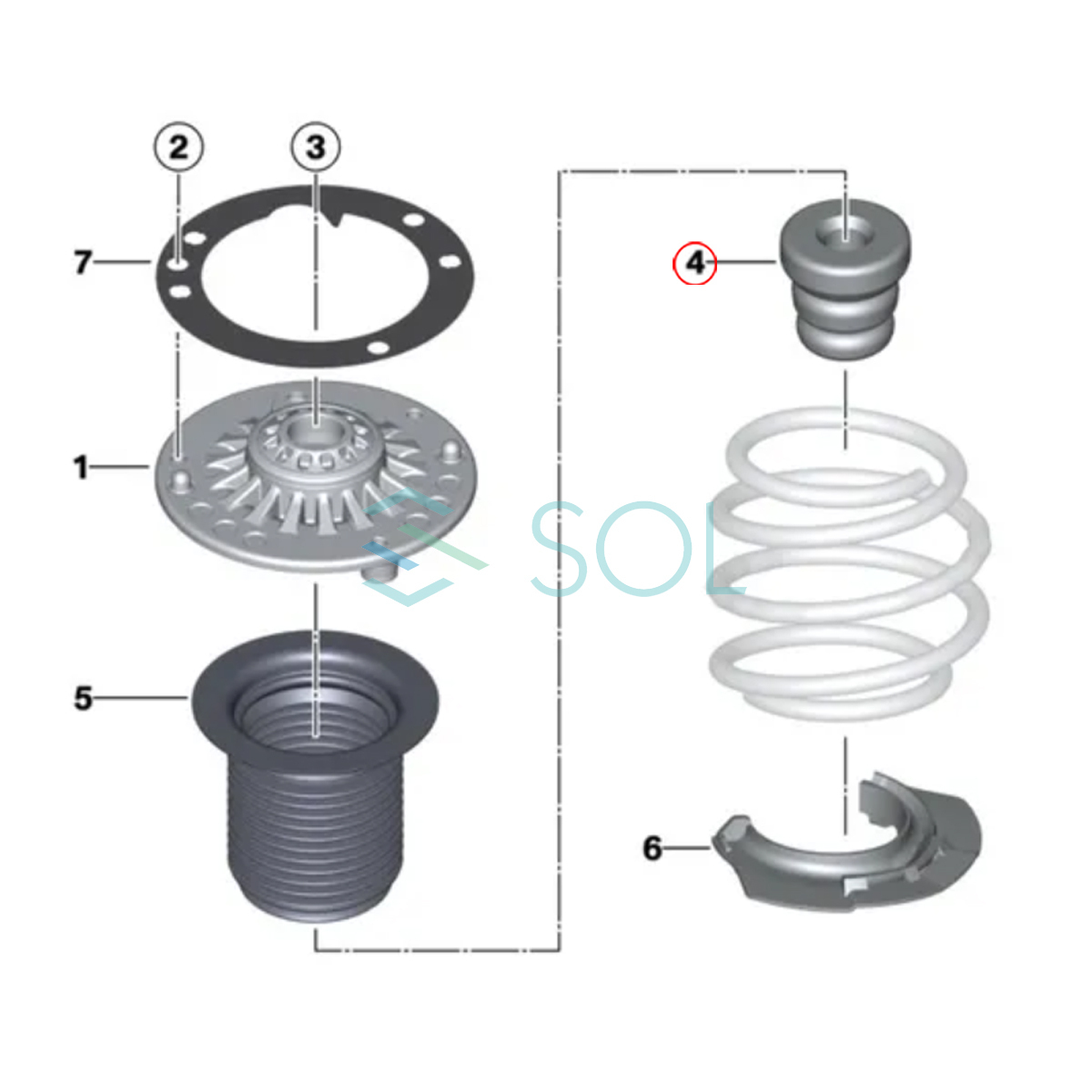 BMW F20 F21 フロント ショック バンプラバー 補助ダンパー 左右セット 116i 118i 118d 120i 31336855440 出荷締切18時_画像3