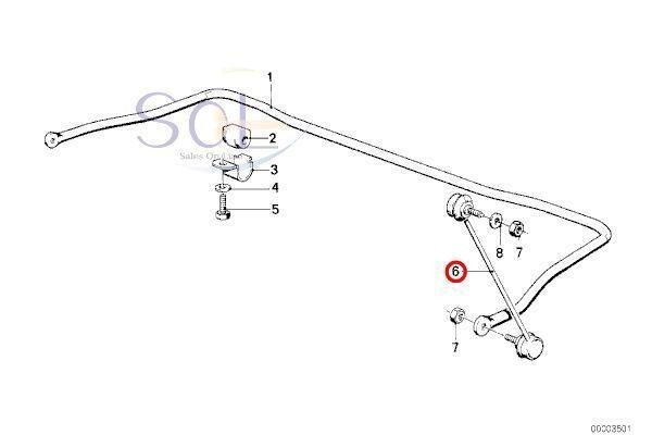 BMW E32 E36 フロント スタビリンク ペンドラムサポート 左右セット 730i 735i 750i 318i 320i 325i 31351134582 31351130075 出荷締切18時_画像2