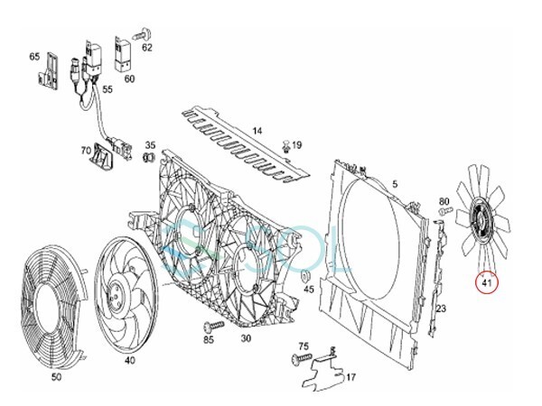 ベンツ W639 冷却ファン ファンブレード V350 0002005623 出荷締切18時_画像4