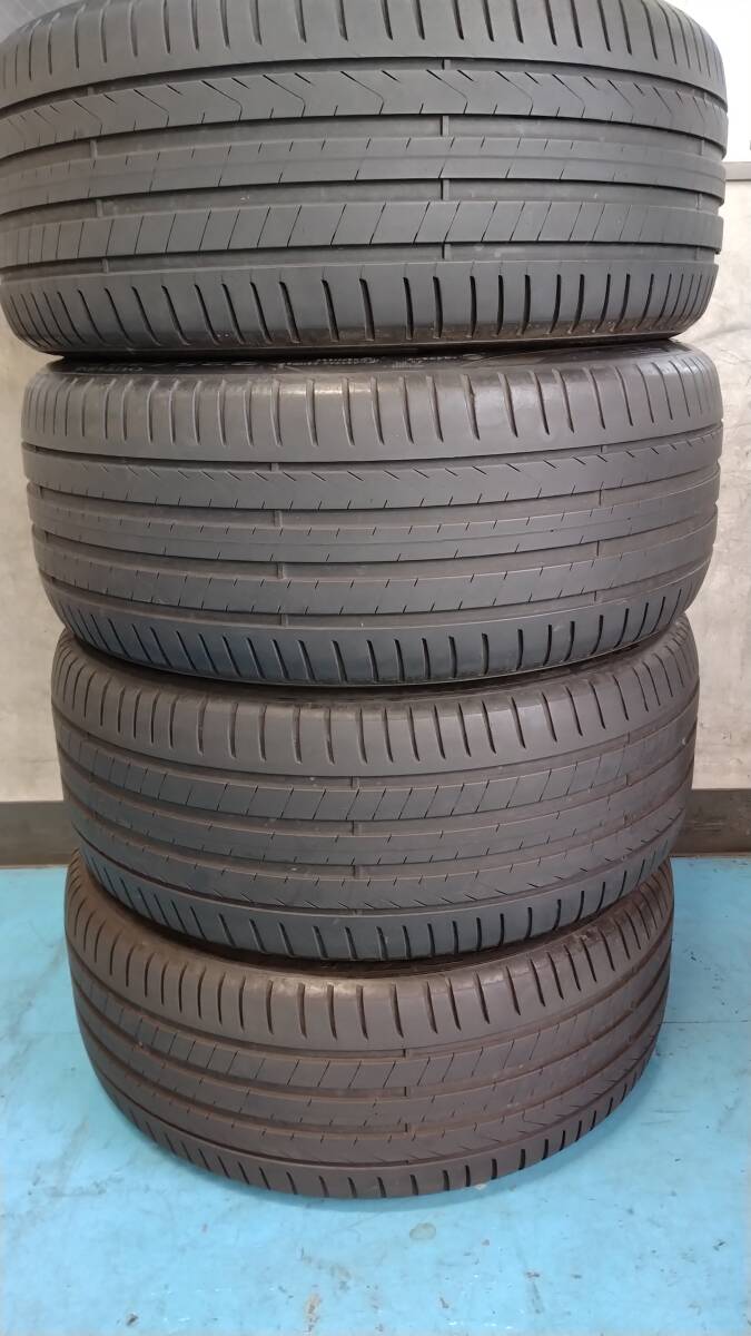 【即落札設定】★2021年製★ 溝充分♪ 225/40R18 PIRELLI CintuRato P7 AO 中古 4本 225/40/18 ピレリ アウディ 承認の画像1