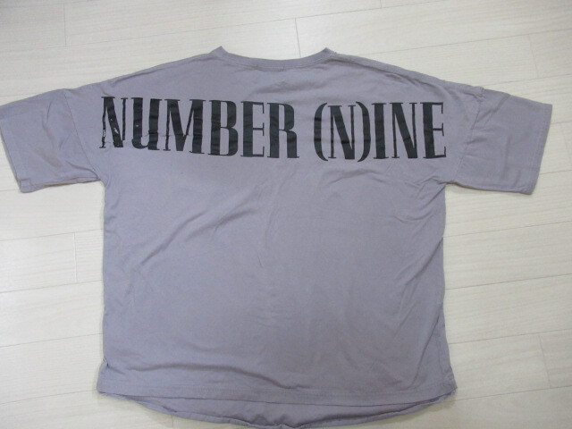 NUMBER (N)INE ナンバーナイン デニム ロゴ入り Tシャツ L_画像2