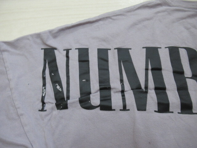 NUMBER (N)INE ナンバーナイン デニム ロゴ入り Tシャツ L_画像4