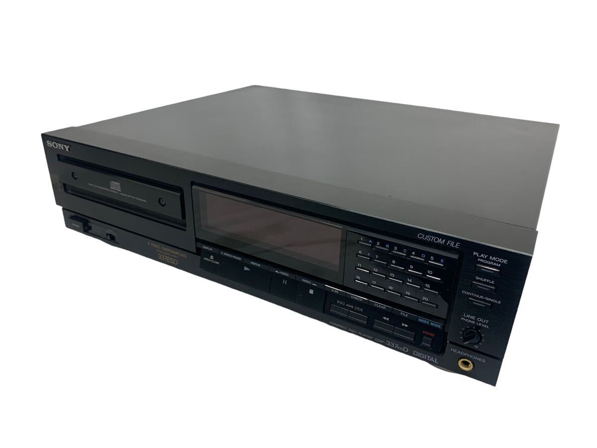 SONY ソニー CDプレーヤー CDP-337ESD オーディオ機器 音響 CDデッキ 箱付き リモコン付き_画像1