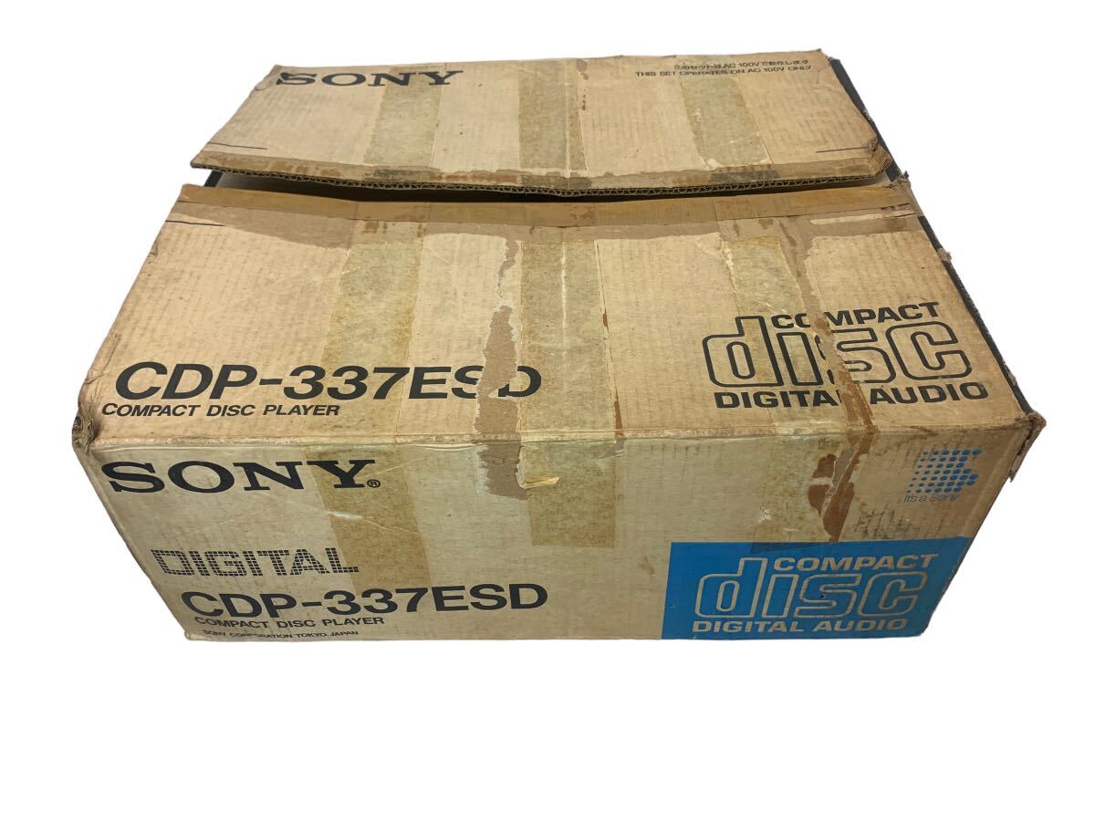 SONY ソニー CDプレーヤー CDP-337ESD オーディオ機器 音響 CDデッキ 箱付き リモコン付き_画像10