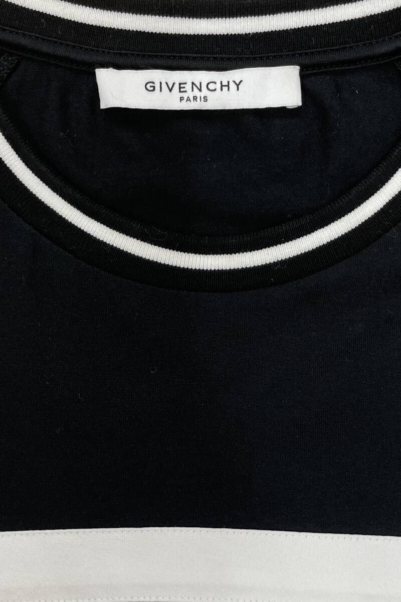 GIVENCHY ジバンシー エンブロイダリー4GロゴTシャツ M ブラック 半袖 トップス 正規品の画像5