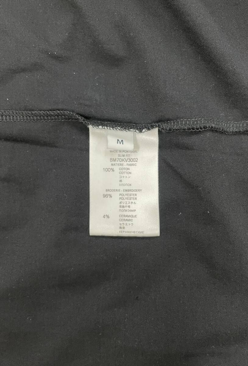 GIVENCHY ジバンシー エンブロイダリー4GロゴTシャツ M ブラック 半袖 トップス 正規品の画像6