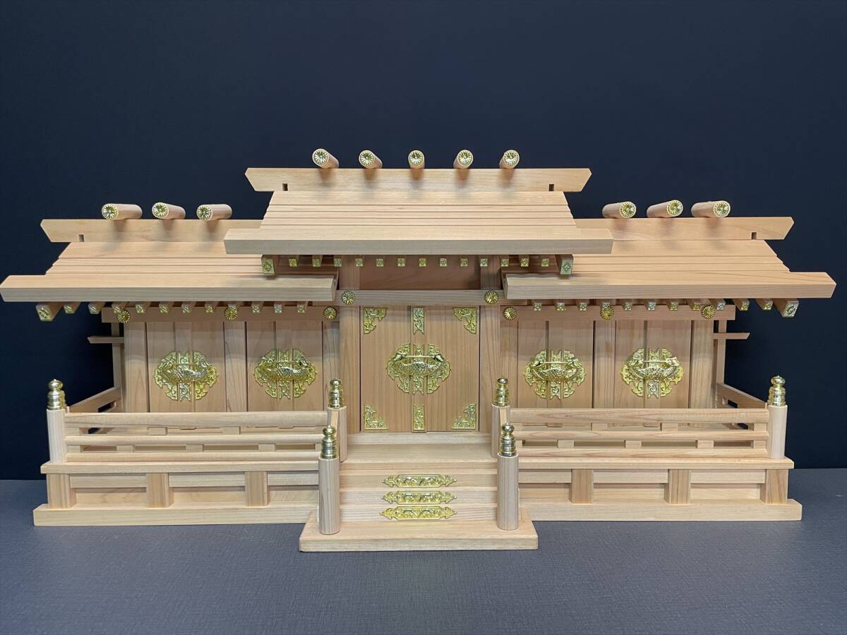 まごころ堂 特価 展示品特価の神棚 白木 五社 高さ35㎝ 幅 まごころ堂 特価 展示品特価の神棚 白木 五社 高さ35㎝ 幅