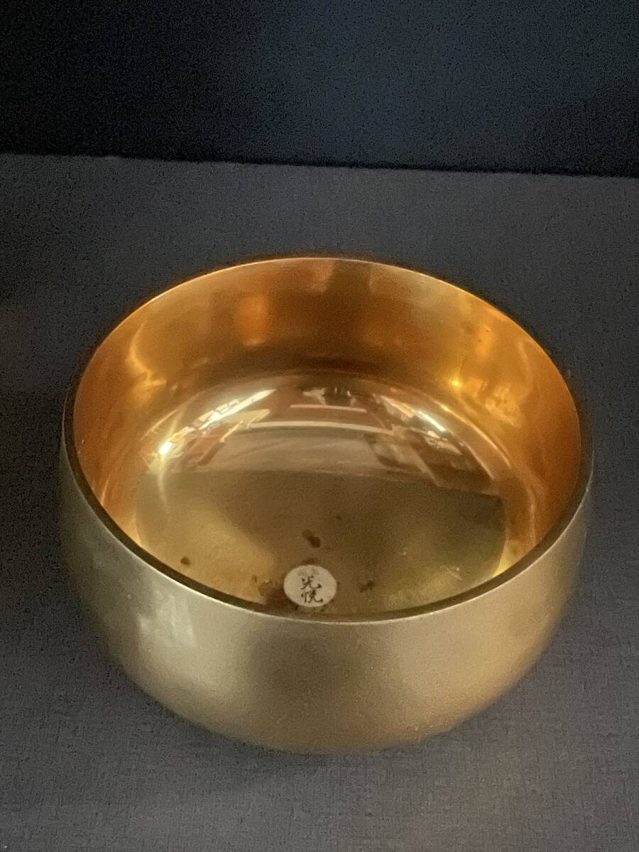 まごころ堂 品 最高級六角おりんセット 裏金台 本金メッキおりん まごころ堂 品 最高級六角おりんセット 裏金台 本金メッキおりん