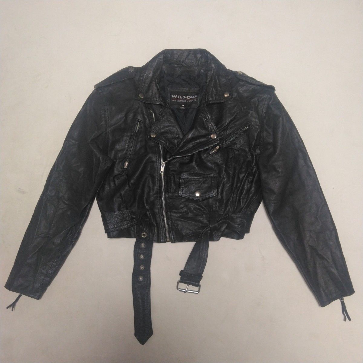 90s WILSONS LEATHER ビンテージレザー レア 短丈ライダース