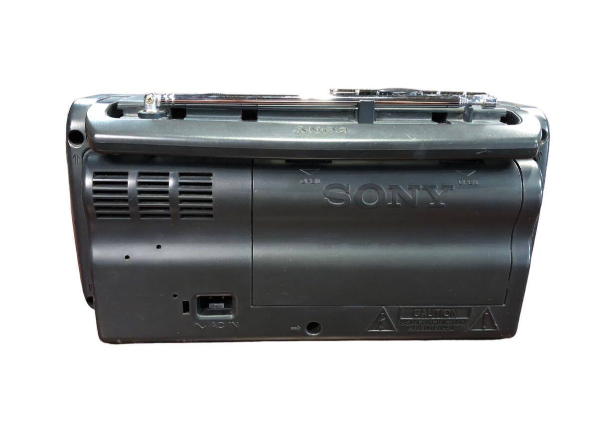 SONY ソニー CFM-10 ラジカセ AM FMラジオ 97年製 ラジオカセットコーダー ブラック 黒 動作品 音響機器 オーディオ機器 カセット_画像4