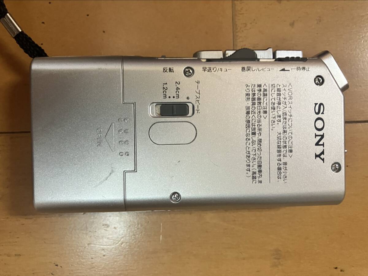 マイクロカセットレコーダー SONY M-830　National RN-Z03 マイクロテープ1本付き　ジャンク品_画像4