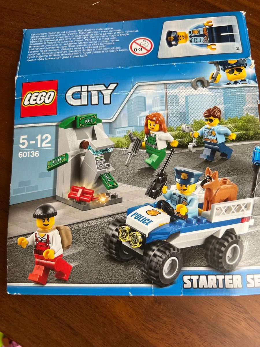 LEGO 60136  シティ　CITY  ブロック レゴ　ポリス　警察　銀行　泥棒　欠品あり　POLICE 