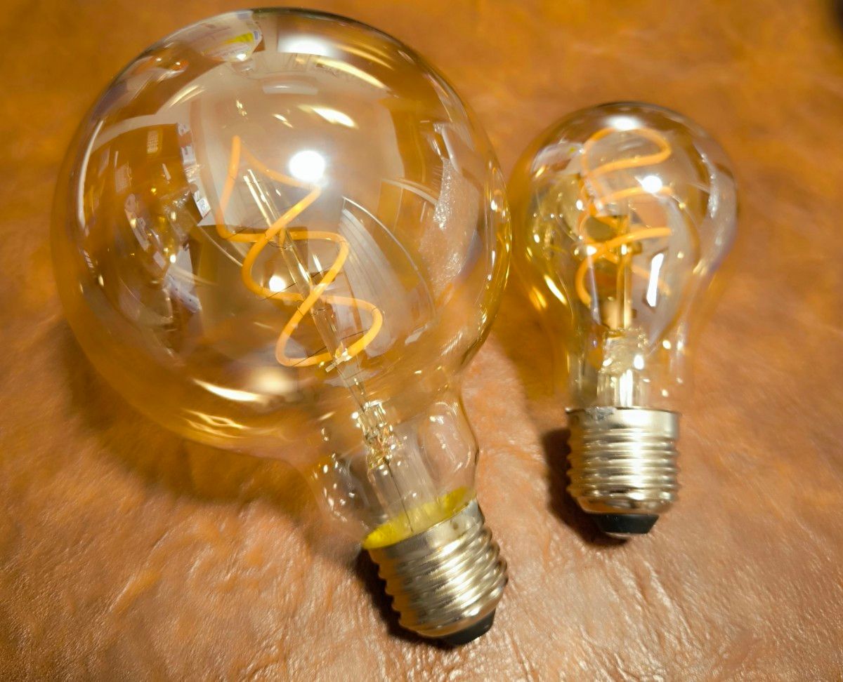 エジソン電球 レトロ 40w 220v 電球色 2200k LED スパイラル