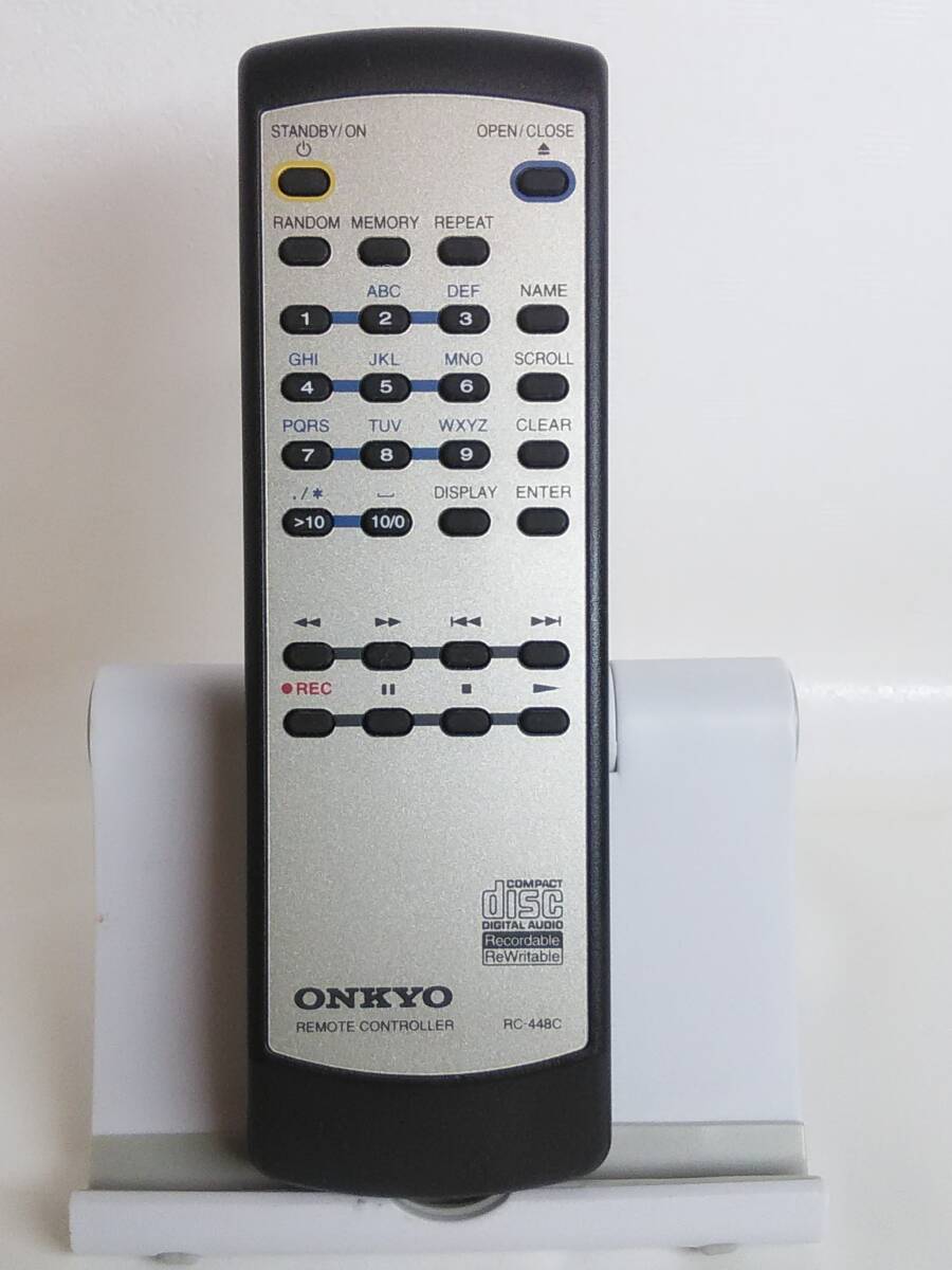 【 美品 /送料無料】●ONKYO CDレコーダー用リモコン RC-448C 