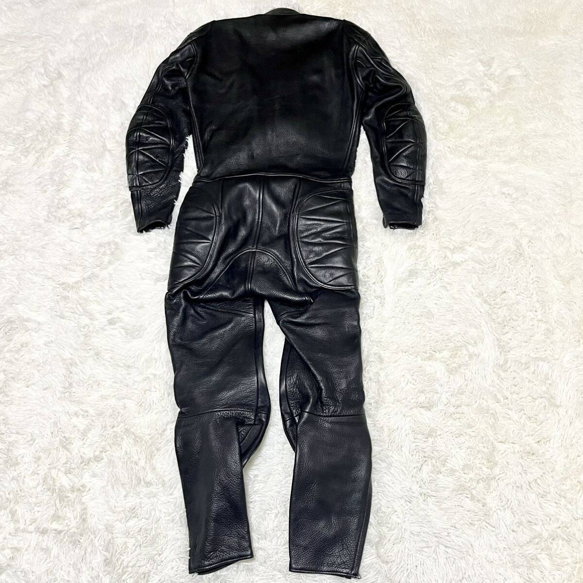 KUSHITANI クシタニ RACING SUITS レーシングスーツ 革ツナギ ツーリングウェア バイクウェア 本革 レザー 黒 ブラック 現状品 Mサイズ_画像7