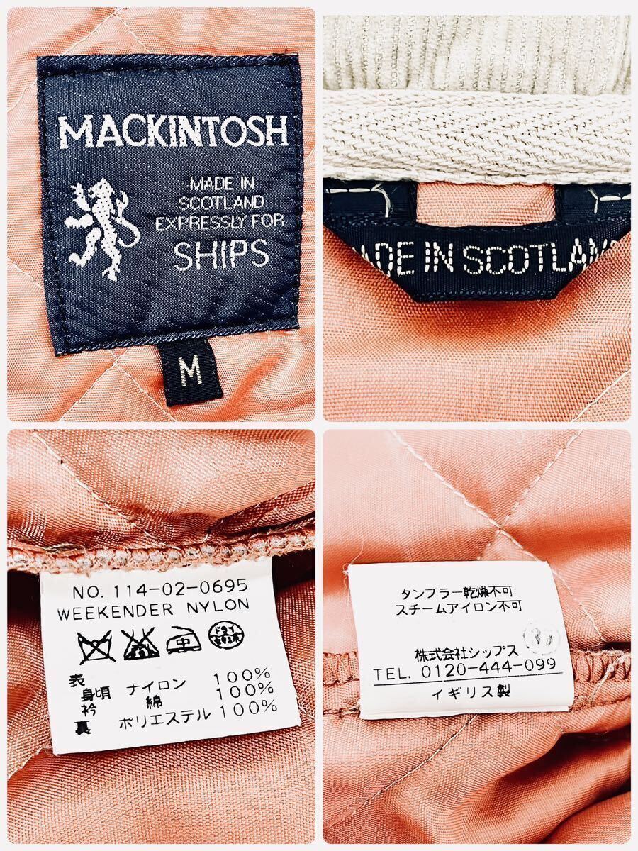マッキントッシュ【希少色なキルティングジャケット】MACKINTOSH SHIPS別注 ブルゾン コットン100% スコットランド製 メンズ アウター Mの画像8