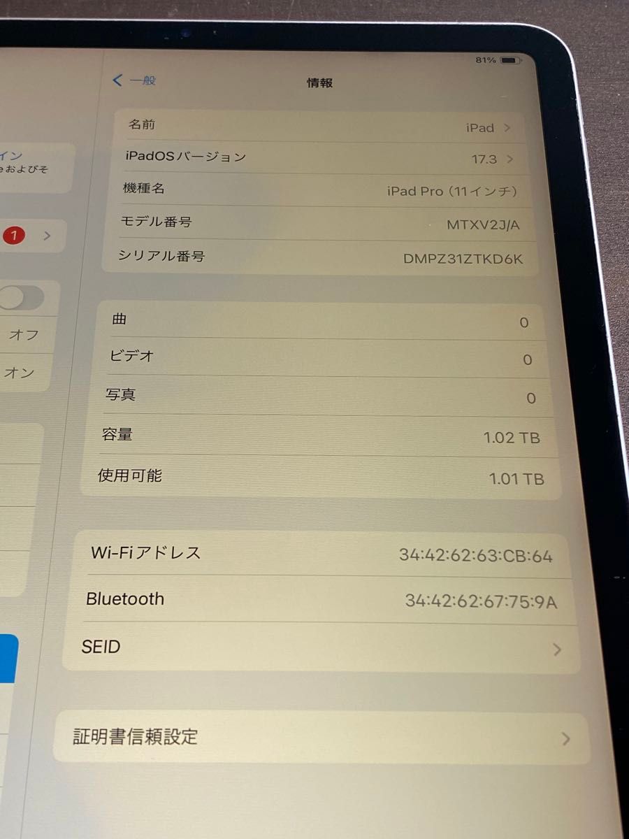 14665 iPad11インチ 初代 1TB シルバー Wi-Fiモデル ジャンク品 14665 iPad11インチ 初代 1TB シルバー Wi-Fiモデル ジャンク品