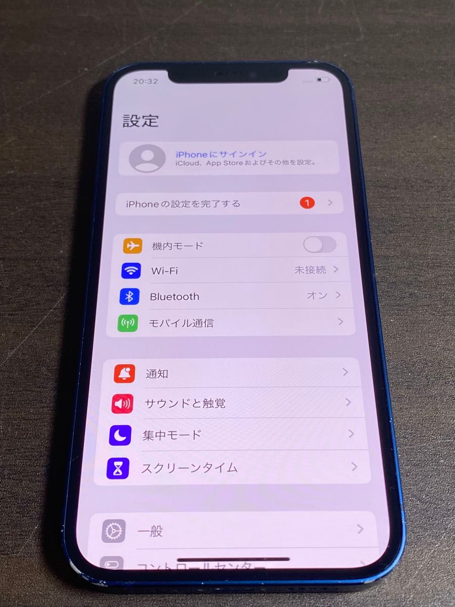 55945  iPhone12 64GB ブルー　SIMフリー　中古品　※本体のみ