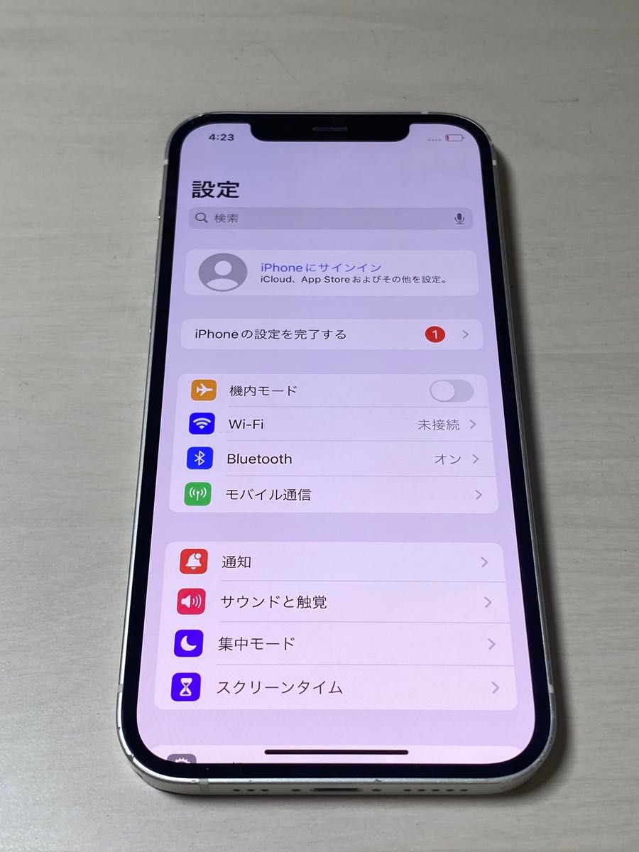 67094  iPhone12 128GB ホワイト　SIMフリー　中古品　※本体のみ