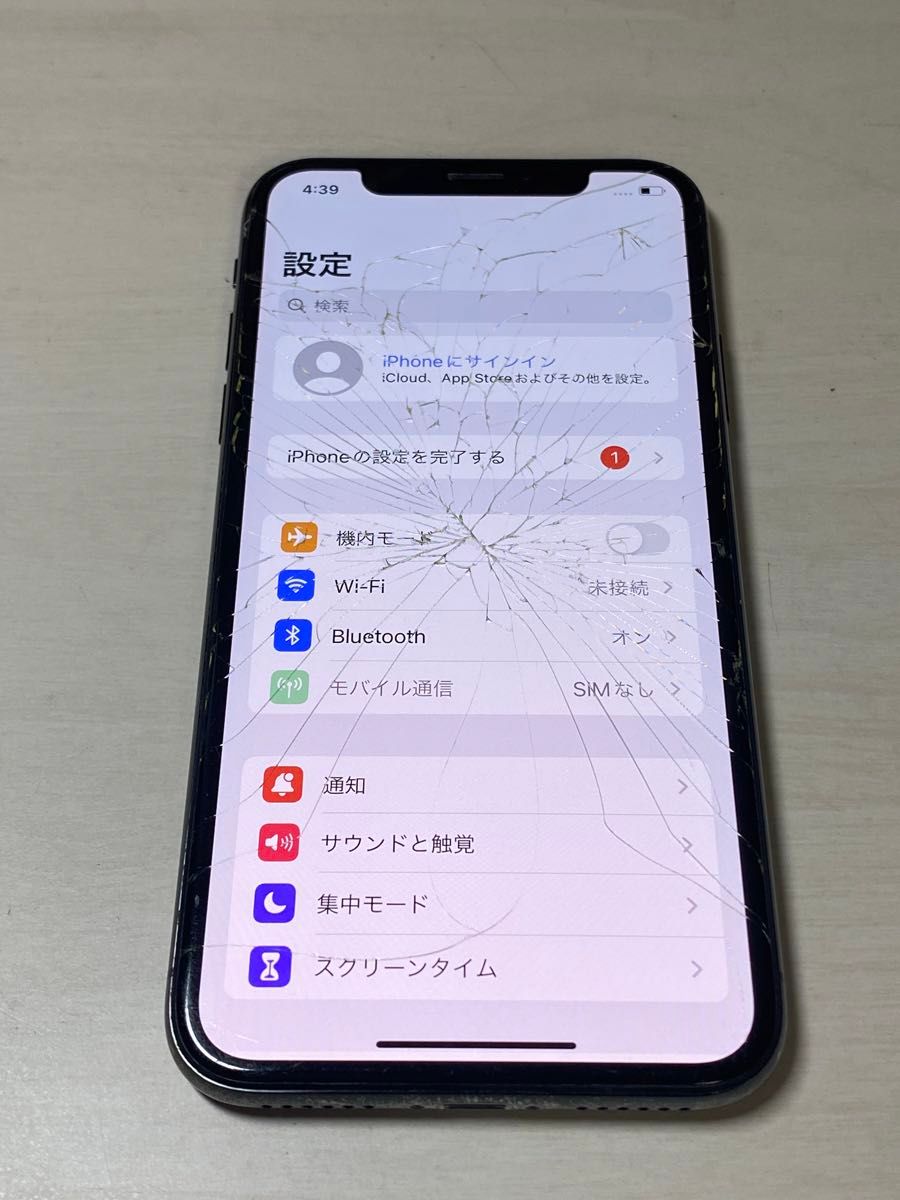 00195  iPhone X 256GB ブラック　SIMフリー　ジャンク品　※本体のみ