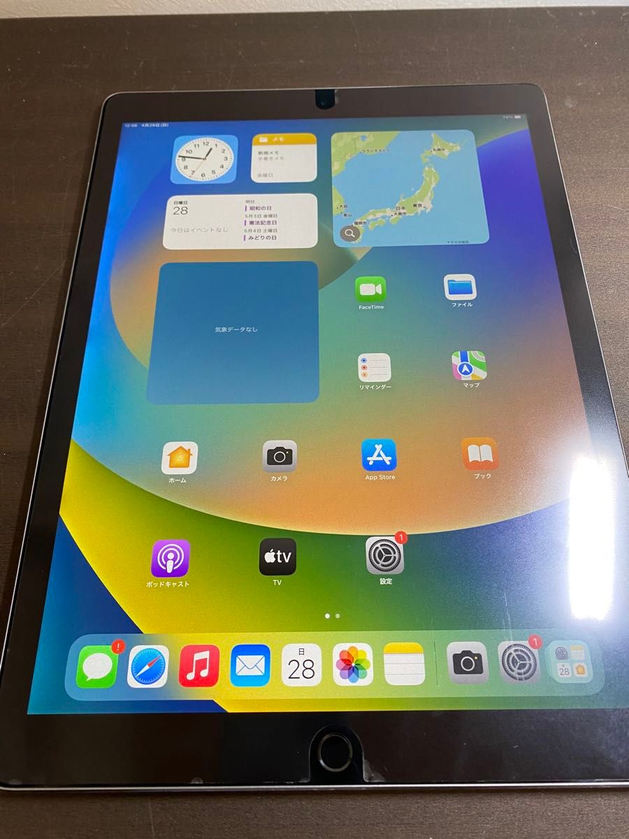 15253 iPad Pro12.9インチ　2世代　256GB ブラック　Wi-Fiモデル　中古品　※本体のみ