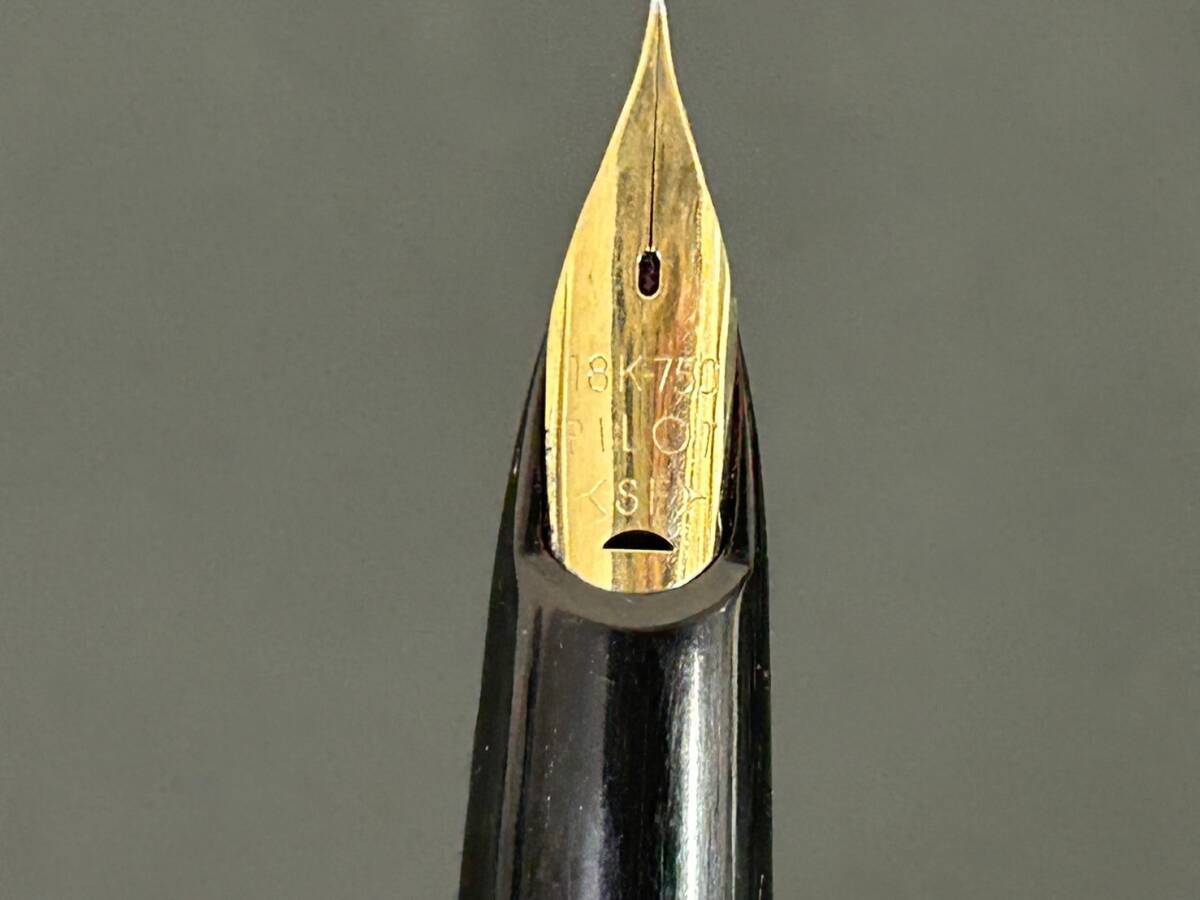 4-49 PILOT パイロット Elite エリート 18K-750 SF 万年筆 贈答品 社名有 試書き不可 インク無し 画像分 現状品 返品交換不可の画像4