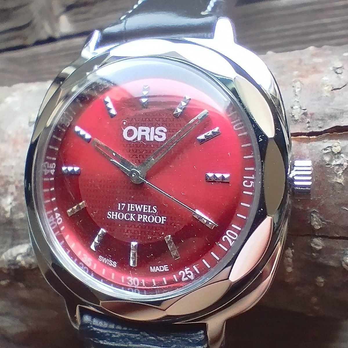 ●美品！●オリス■ORIS 手巻き機械式1980年代ヴィンテージメンズ腕時計アンティーク即納 男性人気ブランド0406