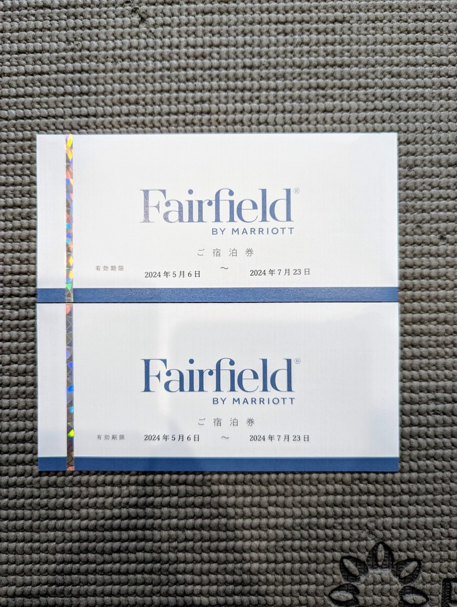 Fairfield by Marriott сертификат на проживание 2 листов ( максимальный 4 название минут )
