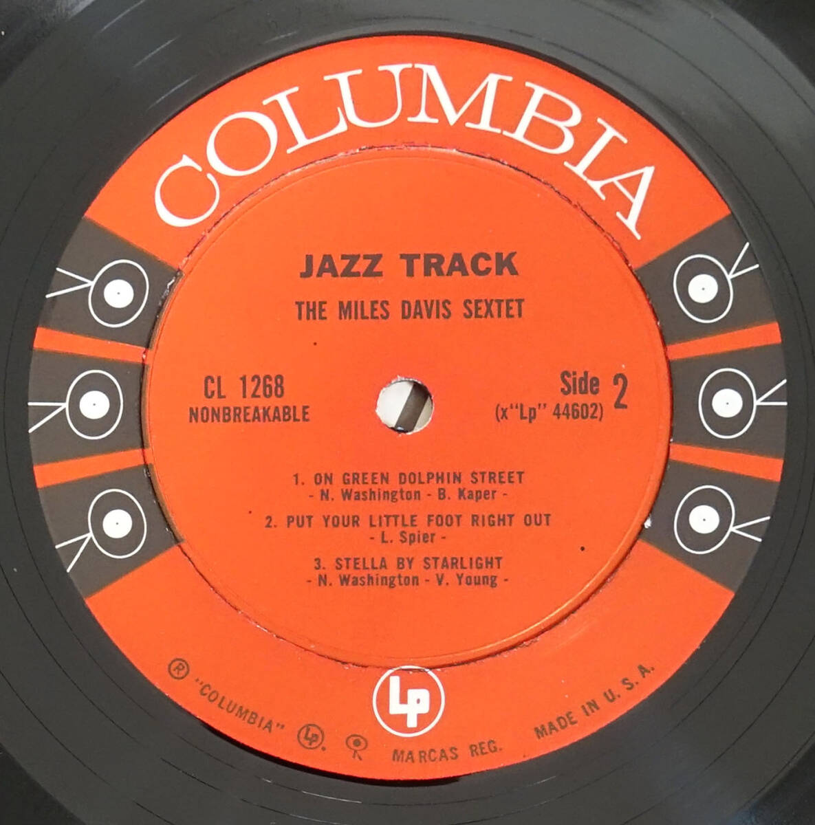極美! US Columbia MONO CL 1268 オリジナル 6EYES JAZZ TRACK / Miles Davis MAT: 2D/2Bの画像5