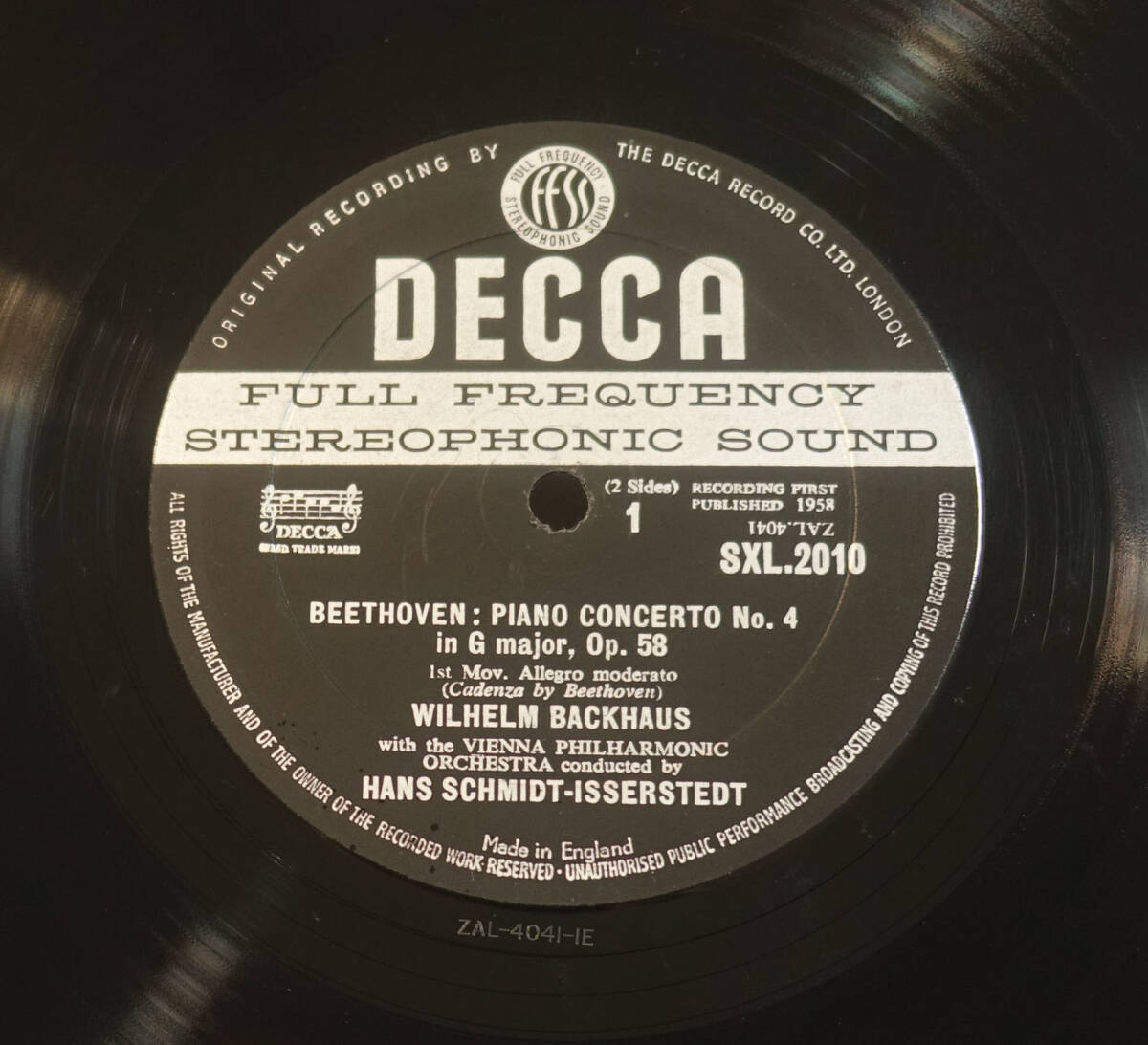  ultimate beautiful! britain DECCA SXL 2010 ED1 beige to-ven: piano concerto no. 4 number back house BB