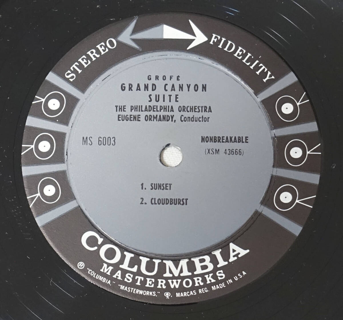 米Columbia MS 6003 6EYES 組曲『グランド・キャニオン』 オーマンディの画像3
