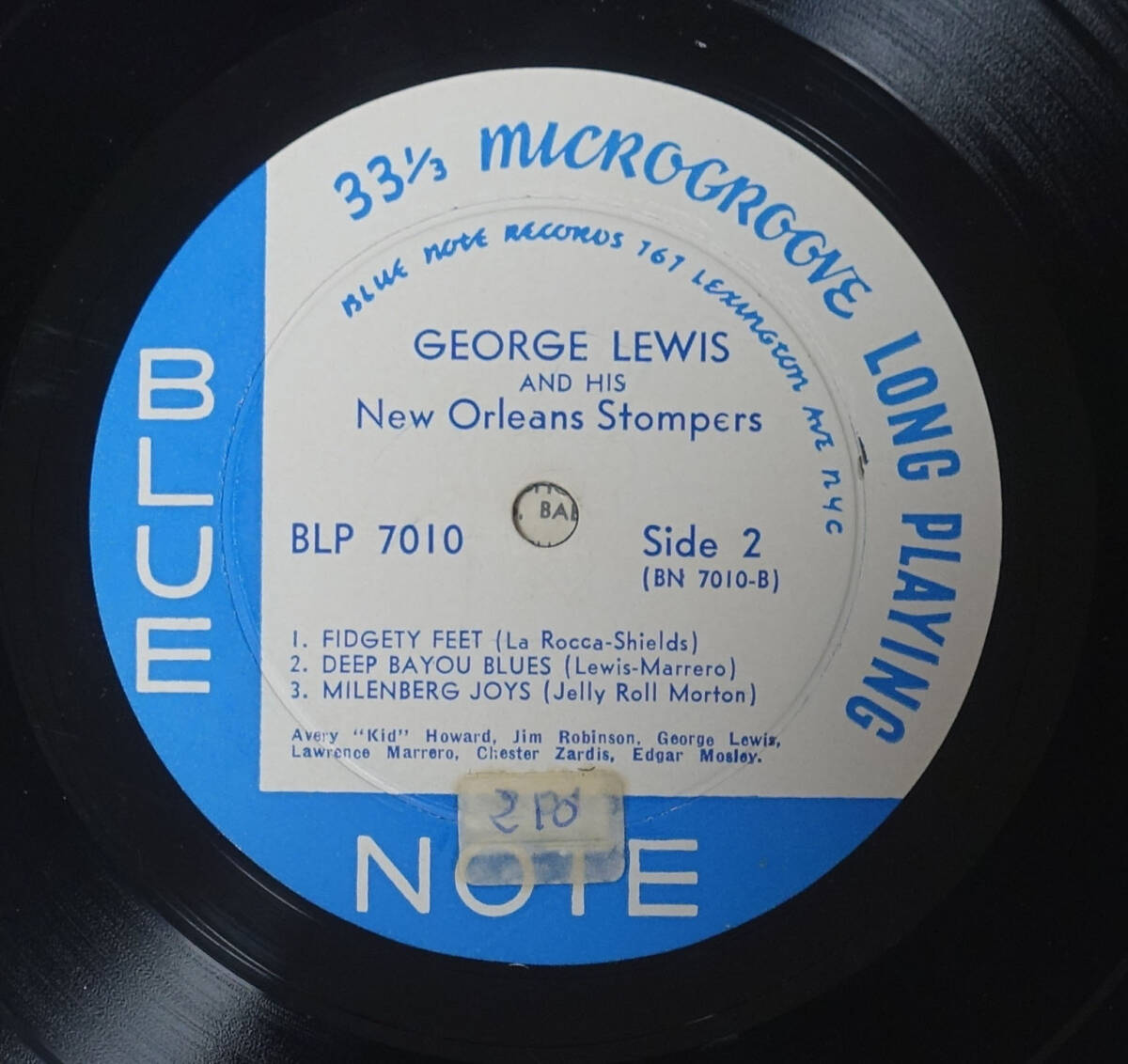 US BLUE NOTE BLP 7010 オリジナル Echos of New Orleans / George Lewis Lexington/DG/EAR/Flat Edge_画像4