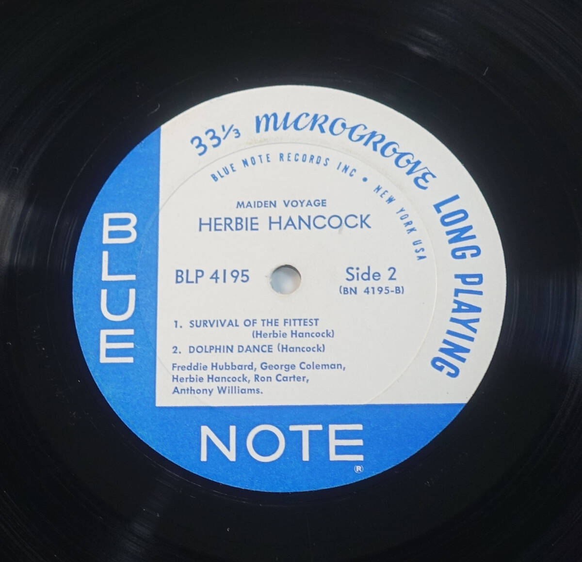 極美! US BLUE NOTE BLP 4195 MAIDEN VOYAGE / Herbie Hancock NYC/Van Gelderの画像3