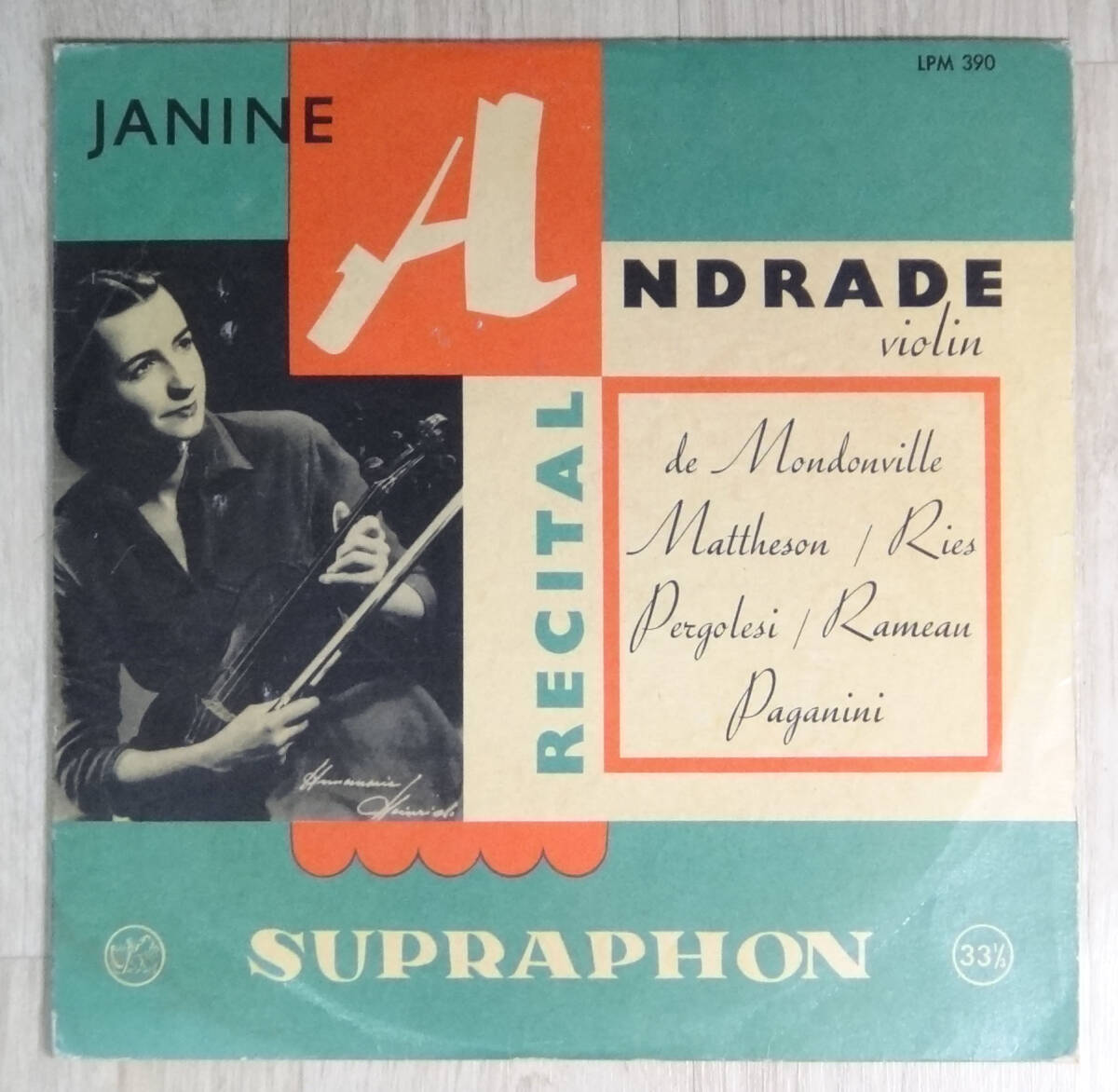 極美! Supraphon LPM 390 ジャニーヌ・アンドラードのリサイタルの画像1