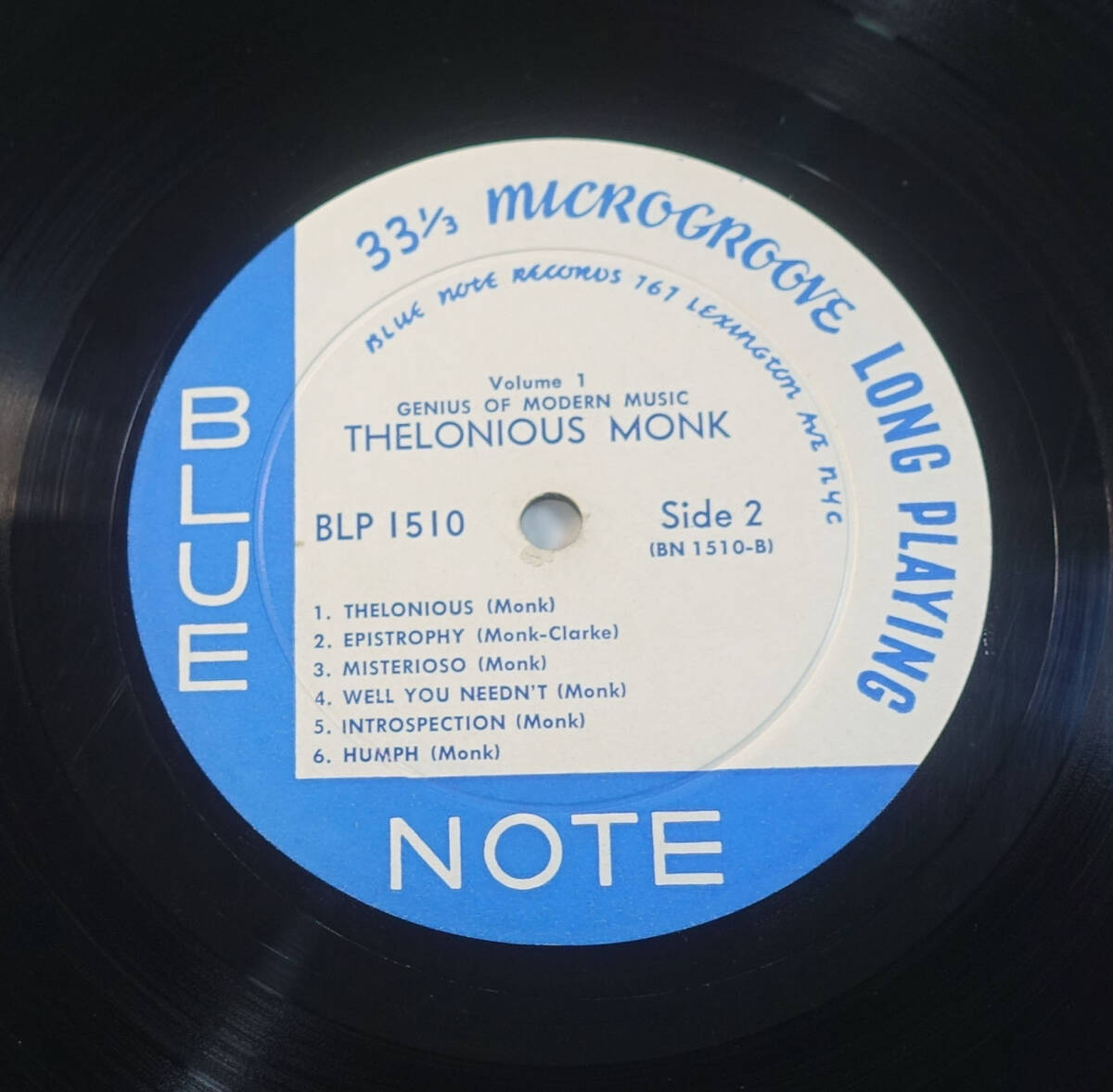 極美! US BLUE NOTE BLP 1510 オリジナル Genius of Modern Music / Thelonious Monk Lexington/DG/RVG/EARの画像4
