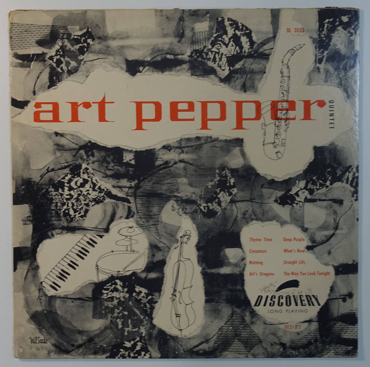 極美盤! US Discovery DL-3023 オリジナル Art Pepper Quintet DG/Flat Edge_画像1