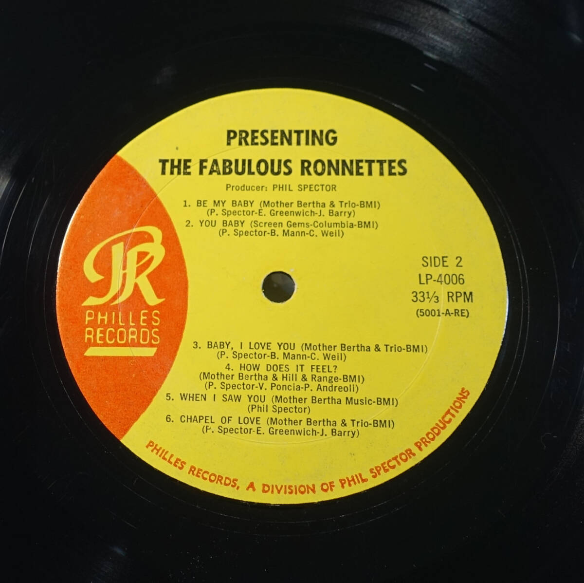 US PHILLES オリジナル LP-4006 Presenting The Fabulous Ronettes Featuring Veronicaの画像4