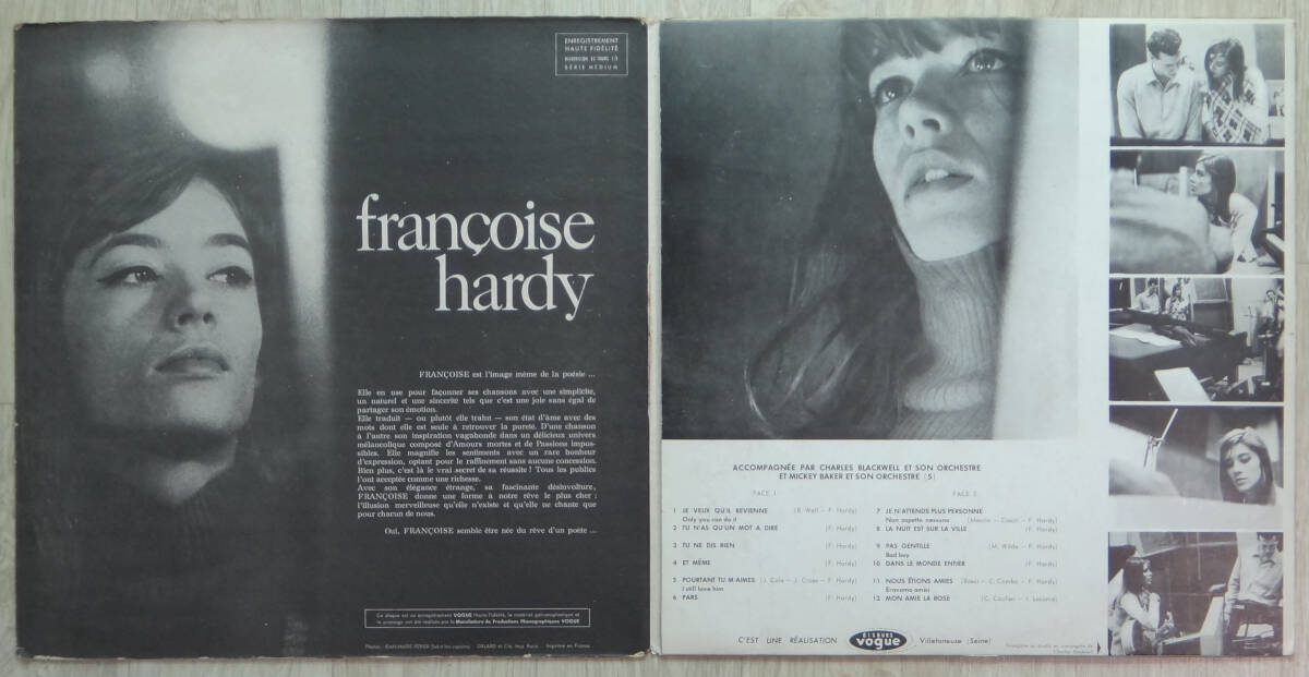 希少! France Vogue オリジナル FH 2 Francois Hardy Self Title Album の画像3