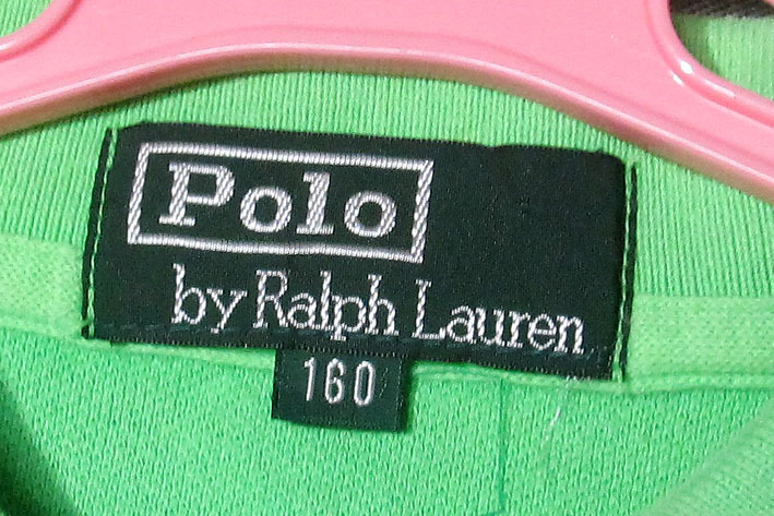 アップルグリーン Poro RALPH LAUREN　 　 ポロシャツ　 半袖 　160 　ポロ　ラルフローレン_画像2