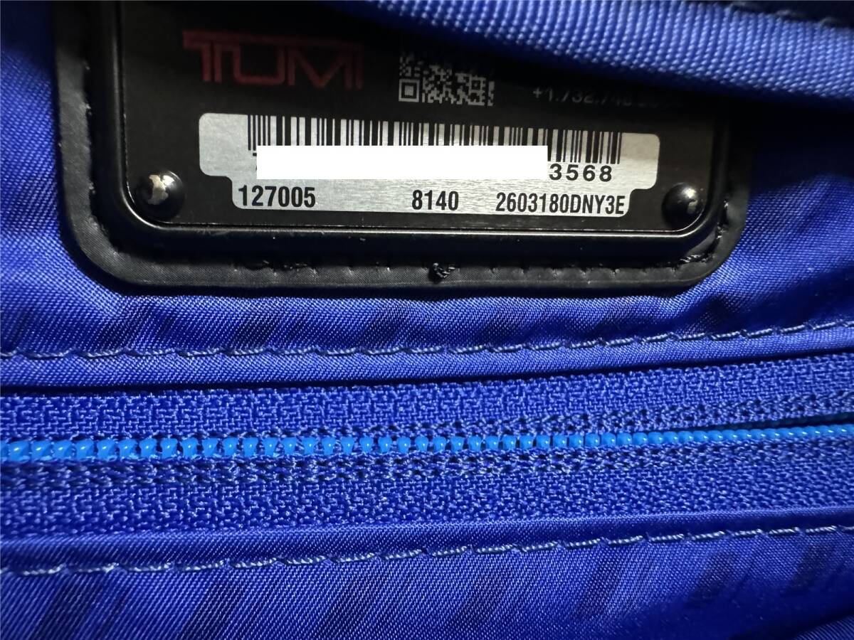 定価107800円●極美品●限定●TUMI トゥミ ANA コラボ ALPHA3 3WAY ビジネスリュック 2603180DNY3E スカイブルー ギャランティーカード_画像10