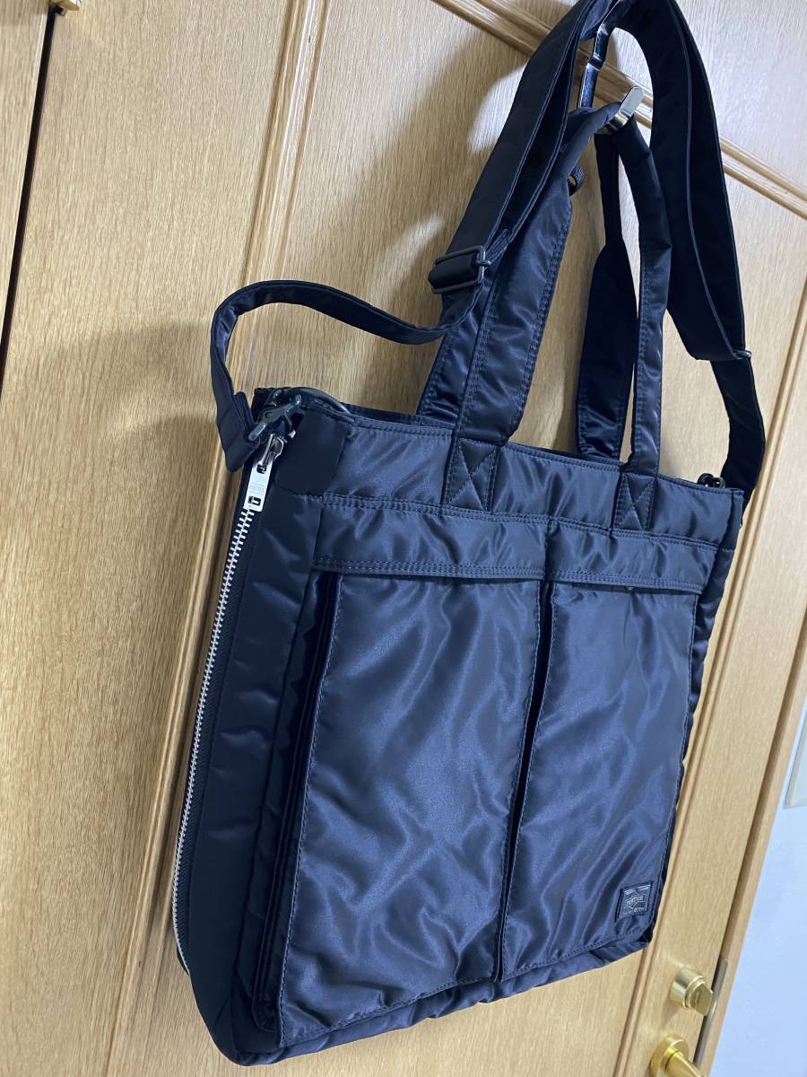  complete sale goods * regular price 39050 jpy * as good as new * Porter Yoshida bag PORTER new tongue car TANKER NEW 2way tote bag black 