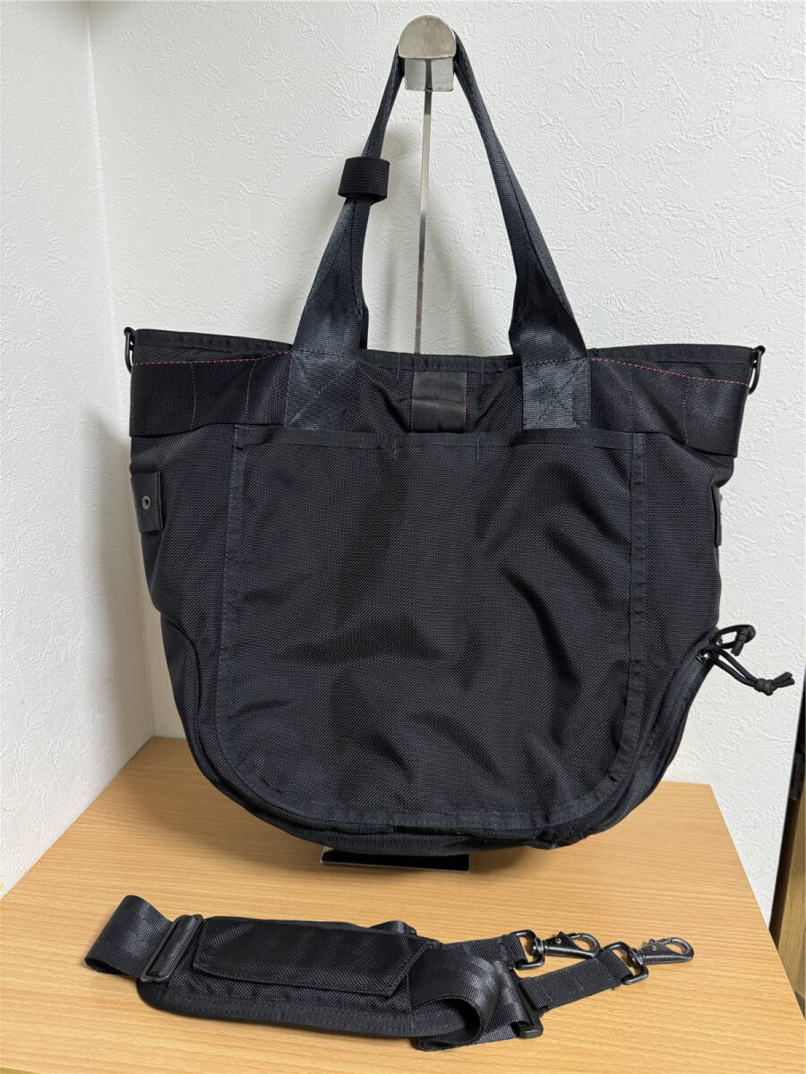 希少品●極美品●ブリーフィング BRIEFING 2WAY BAG EASY WIRE メッセンジャー トートバッグ アメリカ製 黒_画像5