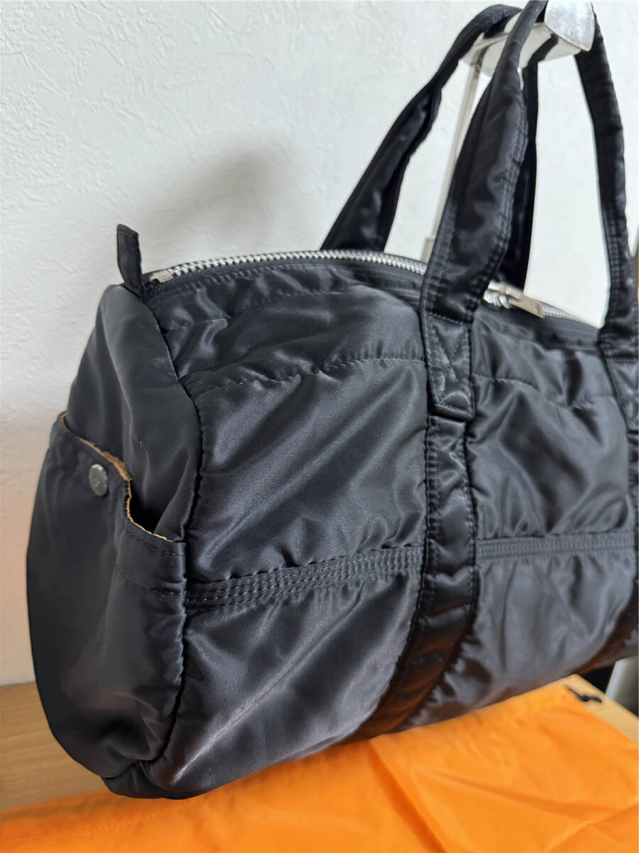 レア●美品●ポーター 吉田カバン PORTER TANKER DUFFLE BAG ボストンバッグ タンカー 黒の画像3