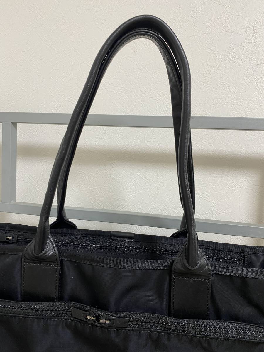 極美品●定価41800円●ポーター 吉田カバン PORTER TIME TOTE BAG トートバッグ ビジネス用 品番655-17874 黒の画像4