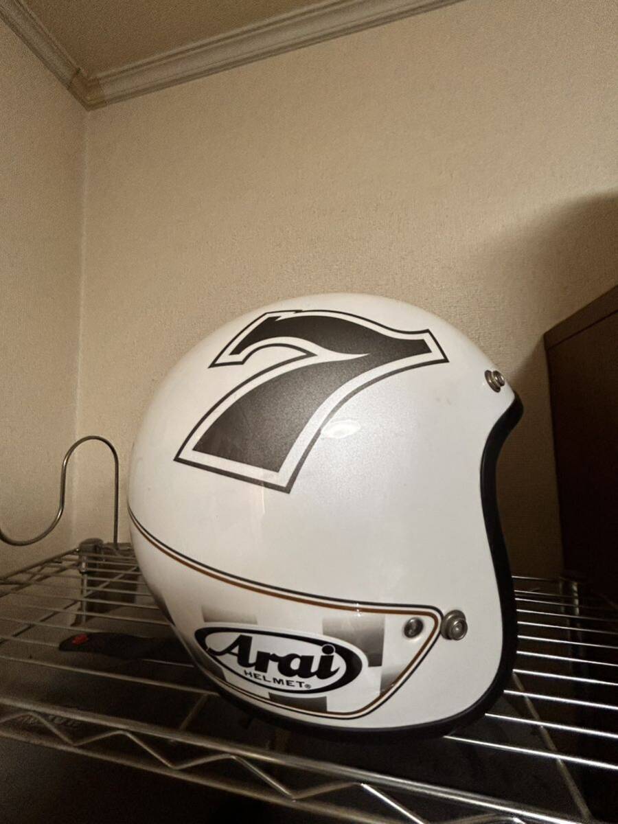 Arai ヘルメット ジェットヘルメット クラシックモッド カフェレーサー ホワイトCLASSIC-MOD CAFE RACER ARAI カフェレーサー XLサイズ_画像3