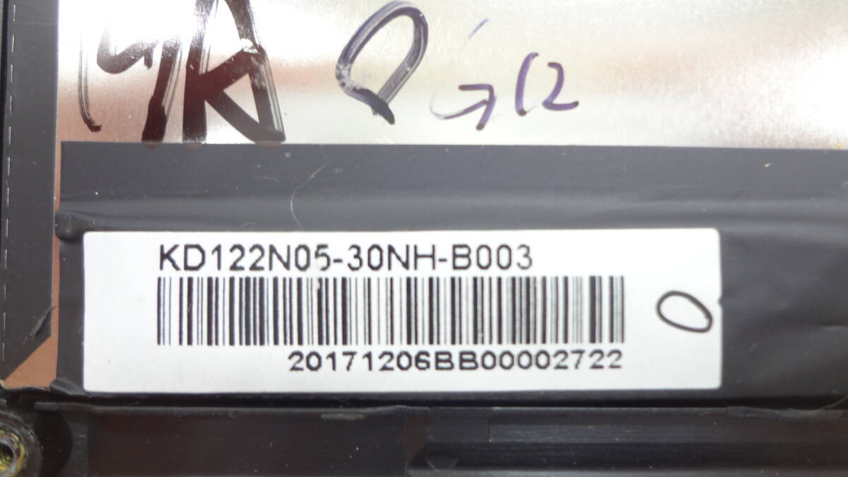 １円～液晶パネル Lenovo Miix 520-12IKB など用 KD122N05-30NH-B003 中古動作品 (w760)の画像4