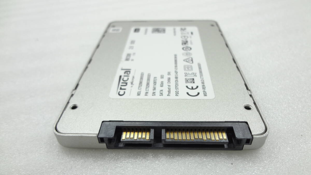 1円～ 2.5インチSSD crucial MX300 2.5 SSD CT525MX300SSD1 525GB SATA Serial ATA 6Gb/s 中古動作品 (w781)の画像3