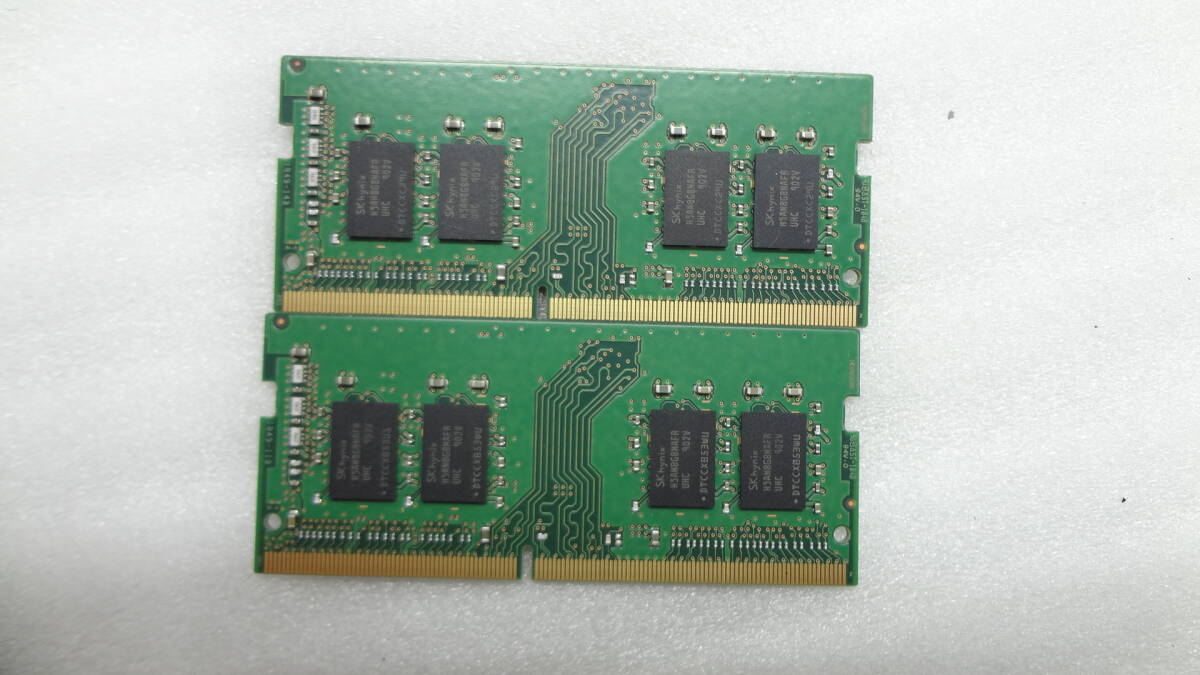  ддя ноутбука память SKhynix 1R×8 PC4-2400T 8GB × 2 листов комплект б/у рабочий товар (w722)
