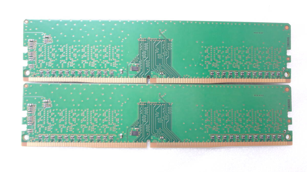 複数入荷 デスクトップ用メモリ Micron 1R×8 PC4-2400T 8GB ×2枚組 中古動作品(w896） _画像2