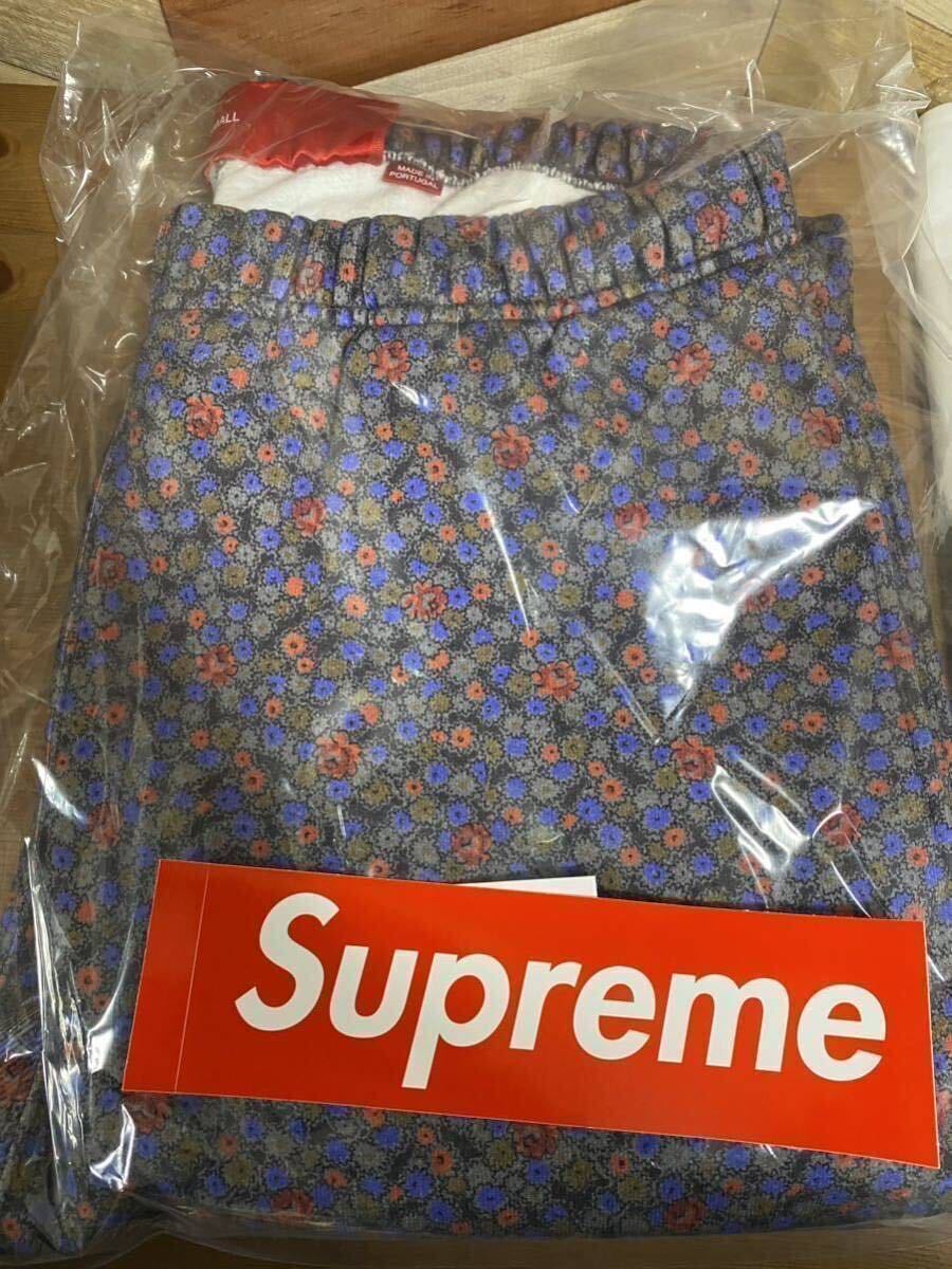 新品未使用 24SS SALE スウェットパンツ Supreme JUNYA WATANABE COMME des GARONS MAN Sweatpant Black Flowers small S シュプリーム